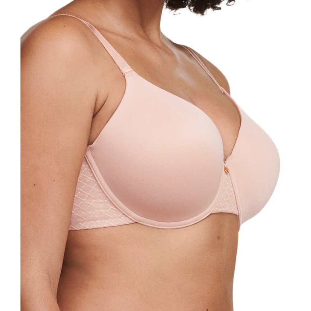 🆕CHANTELLE Norah Chic T-Shirt Underwire Bra 38C Beige #16M6 - Picture 3 of 8